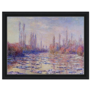 claude monet  Floating Ice on the Seine Framed Canvas