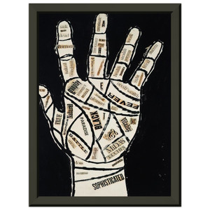 Andy Warhol  Hand Premium Metal Framed Art Print / Poster