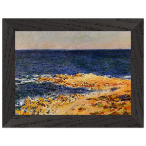 claude monet  The Big Blue at Antibes Premium Wooden Framed Art Print / Poster
