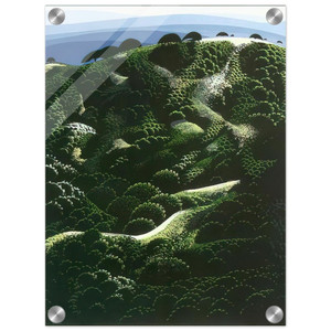 Eyvind Earle  Santa Barbara Mountains Acrylic Print