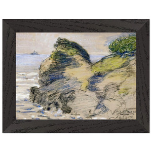 Childe Hassam  Oregon Coast Premium Wooden Framed Art Print / Poster