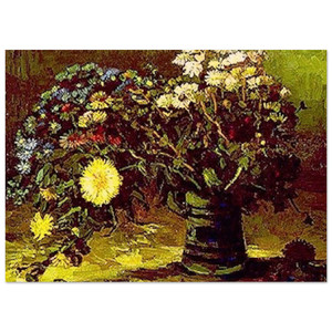 Vincent van Gogh  Vase with Daisies Fine Art Poster / Art Print
