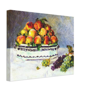 PierreAuguste Renoir  Still life with peaches and grapes Canvas
