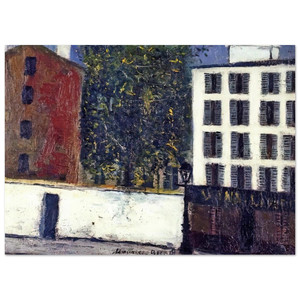 Maurice Utrillo  MONTMARTRE STREET Fine Art Poster / Art Print