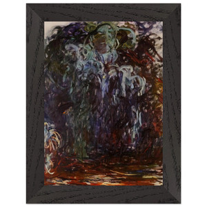 claude monet  Weeping Willow Premium Wooden Framed Art Print / Poster