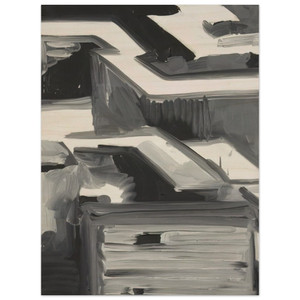 Gerhard Richter  TOWNSCAPE 1968 0 Wood Print