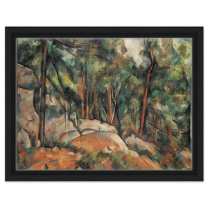 Paul Cezanne  In the Forest Framed Canvas