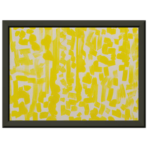 Ad Reinhardt  Yellow Painting  1949 Premium Metal Framed Art Print / Poster