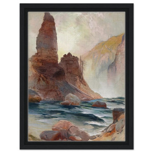 Thomas Moran  Tower Falls Yellowstone Framed Canvas