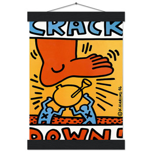 Keith Haring  CRACK DOWN 1986 N1 Museum-Quality Matte Paper Poster with Hanger