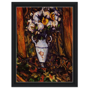 Paul Cezanne  Still Life Vase with Flowers Framed Canvas