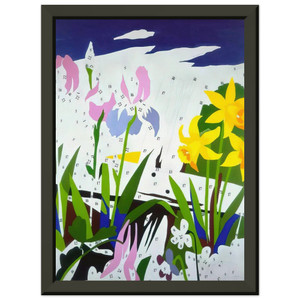 Andy Warhol  Do It Yourself  Flowers  Premium Metal Framed Art Print / Poster