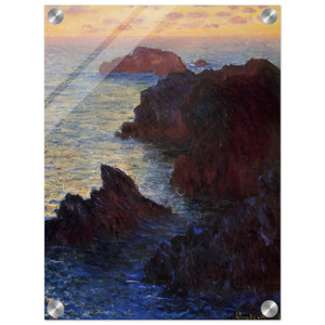 claude monet  Rocky Point at PortGoulphar Acrylic Print