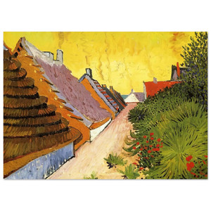 Vincent van Gogh  Street in SaintesMaries Fine Art Poster / Art Print