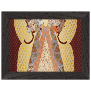 Miriam Schapiro  Royal Presence  1982 Premium Wooden Framed Art Print / Poster