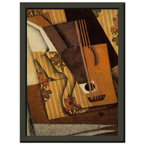 Juan Gris  THE GUITAR 1914 Premium Metal Framed Art Print / Poster