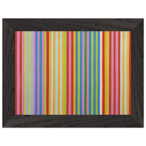 Gene Davis  Red Chatterbox  1967 Premium Wooden Framed Art Print / Poster