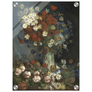 Vincent van Gogh  Still life with meadow flowers and roses Acrylic Print
