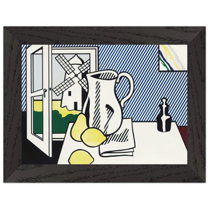 Roy Lichtenstein STILL LIFE WITH WINDMILL 1974 Premium Wood Framed Print Poster
