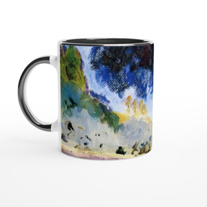 John Singer Sargent - Landscape Olive Trees Corfu Ceramic Mug with Color Inside