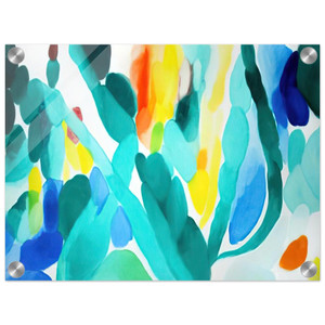 Alice Baber  Green Swing Acrylic Print