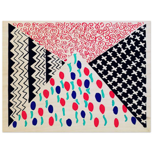 Sonia Delaunay  COMPOSITION 39 Wood Print