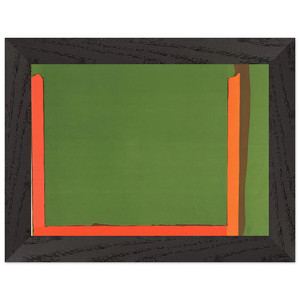 John Hoyland Untitled Litograph Color Field Wood Framed Art Print/Poster