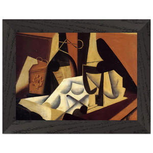 Juan Gris White Tablecloth 1916 Premium Wooden Framed Print