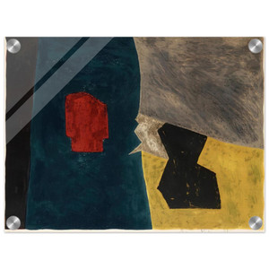 Serge Poliakoff  Composition bleue jaune et grise  1958 Acrylic Print