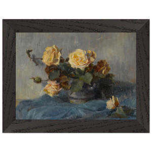 Paul Cezanne  Rose Bouquet Premium Wooden Framed Art Print / Poster