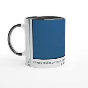 Alphonse Allais - Navy Awe Blue Mediterranean Ceramic Mug with Color Inside