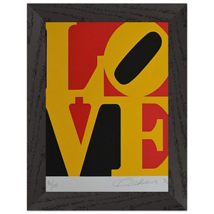 Robert Indiana  German Love Premium Wooden Framed Art Print / Poster