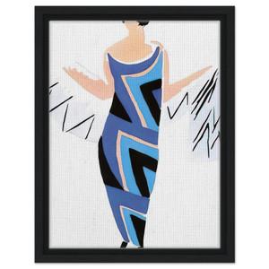 Sonia Delaunay  FASHION ILLUSTRATION 4 Framed Canvas