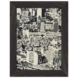 Gerhard Richter  TOWNSCAPE 1969 Premium Wooden Framed Art Print / Poster