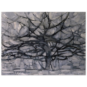 Piet Mondrian  The Gray Tree Wood Print