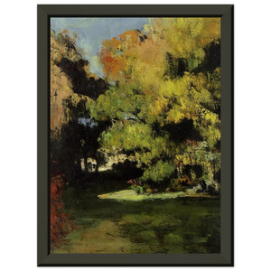 Paul Cezanne  Clearing Premium Metal Framed Art Print / Poster
