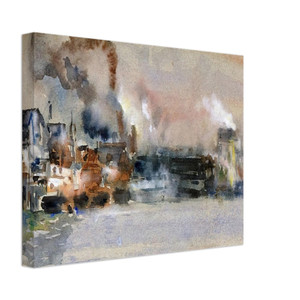 Childe Hassam  Portland Harbor Canvas