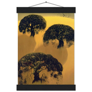 Eyvind Earle  Three Oaks Museum-Quality Matte Paper Poster with Hanger