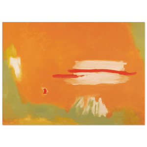 Esteban Vicente  RED ACROSS 1996 Fine Art Poster / Art Print