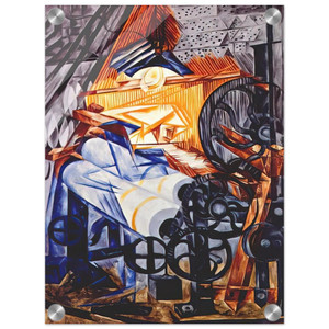 Natalia Goncharova  The weaver loomwoman  1913 Acrylic Print