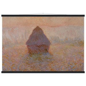 Monet Grainstack Sun in Mist Museum-Quality Matte Paper Poster with Hanger