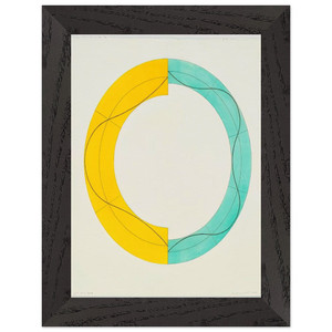 Robert Mangold  SPLIT RING IMAGE 2008 Premium Wooden Framed Art Print / Poster