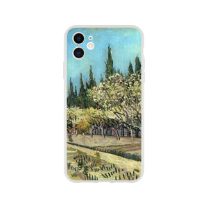 Vincent van Gogh - Orchard in Blossom Bordered by Cypresses Flexi case
