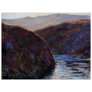 claude monet  The Creuse Valley Evening Effect Aluminum Print