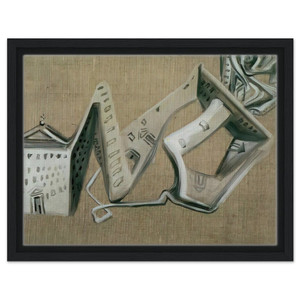 Salvador Dali  ARCHITECTURAL CONTORTION OF EL ESCORIAL Framed Canvas