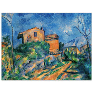 Paul Cezanne  Maison Maria with a View of Chateau Noir Wood Print