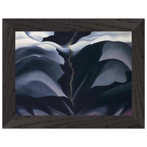Georgia OKeeffe  Black Place II Premium Wooden Framed Art Print / Poster