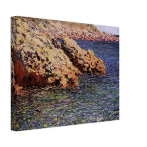 claude monet  Rocks on the Mediterranean Coast Canvas