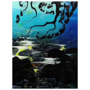 Eyvind Earle  Days End Aluminum Print