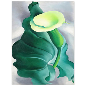 Georgia OKeeffe  Calla Lily  LilyYellow No 2  Aluminum Print
